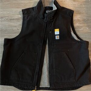 NWT Carhartt Sherpa-Lined Mock-Neck Vest